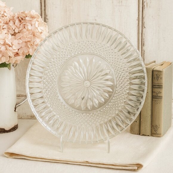 Williams Sonoma Crystal 11” Round Serving Plate – Elegant Entertaining - Picture 1 of 16